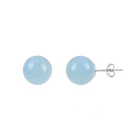 Aquamarine Silver Earrings