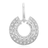 White Sapphire Silver Pendant