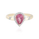 9K Pink Tourmaline Gold Ring