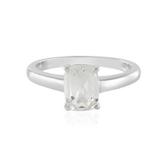 White Topaz Silver Ring