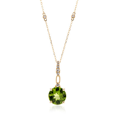 14K Dashihe Peridot Gold Necklace (CIRARI)