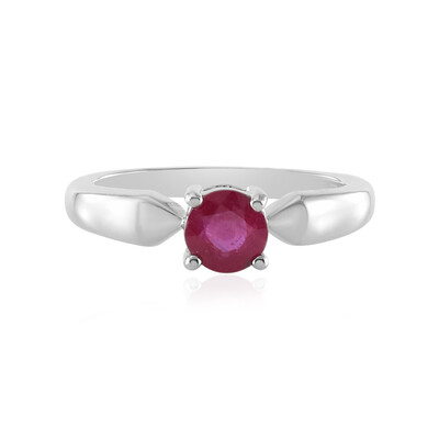 Bemainty Ruby Silver Ring