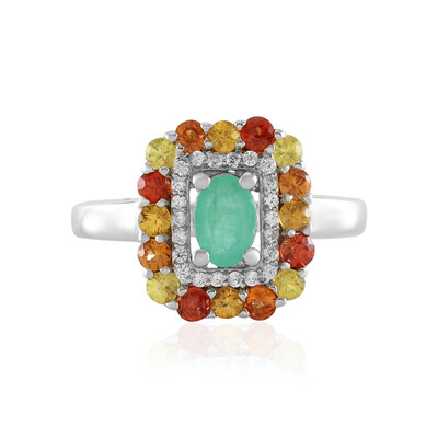 Socoto Emerald Silver Ring