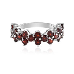 Mozambique Garnet Silver Ring