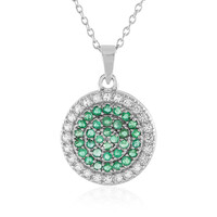 Socoto Emerald Silver Necklace