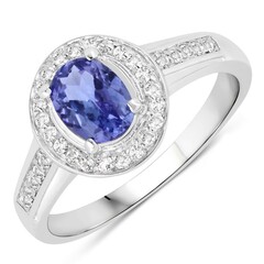 Tanzanite Silver Ring