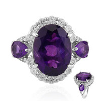 Moroccan Amethyst Silver Ring