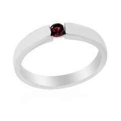 Noble Red Spinel Silver Ring