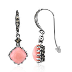 Pink Opal Silver Earrings (Annette classic)