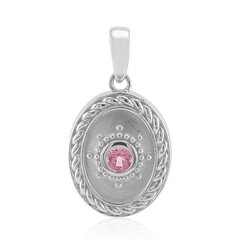 Brazilian Pink Tourmaline Silver Pendant (Pallanova)