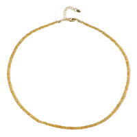 Yellow Sapphire Silver Necklace