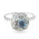 K2 Mountain Azurite Silver Ring