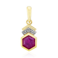 9K Mozambique Ruby Gold Pendant