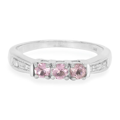 Pink Cuprian Tourmaline Silver Ring