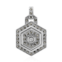 I2 (J) Diamond Silver Pendant (Annette classic)