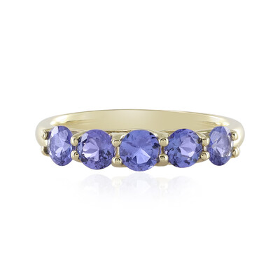 9K AAA Tanzanite Gold Ring (de Melo)