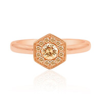 14K SI1 Argyle Rose De France Diamond Gold Ring