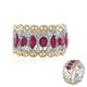 Burmese Ruby Silver Ring (Gems en Vogue)