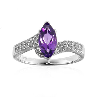 Zambian Amethyst Silver Ring