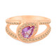 9K Pink Sapphire Gold Ring (Annette)