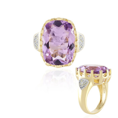 Rose de France Amethyst Silver Ring