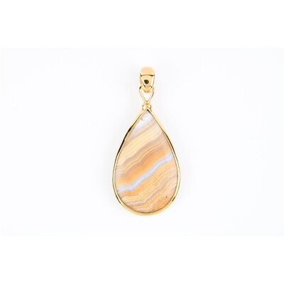 Lace Agate Silver Pendant