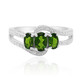 Russian Diopside Silver Ring