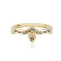 9K I2 Champagne Diamond Gold Ring (de Melo)