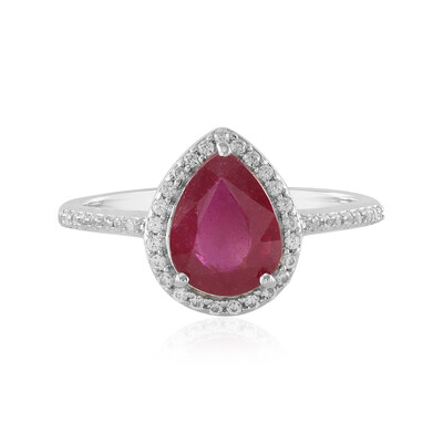 Bemainty Ruby Silver Ring