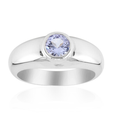 Unheated Tanzanite Silver Ring (Pallanova)