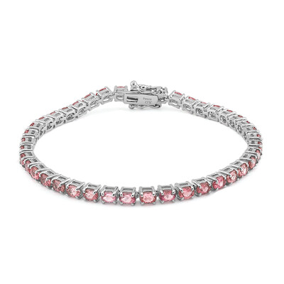 Brazilian Pink Tourmaline Silver Bracelet