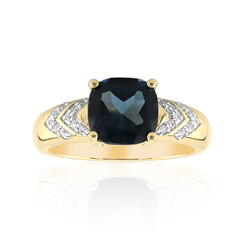 9K London Blue Topaz Gold Ring