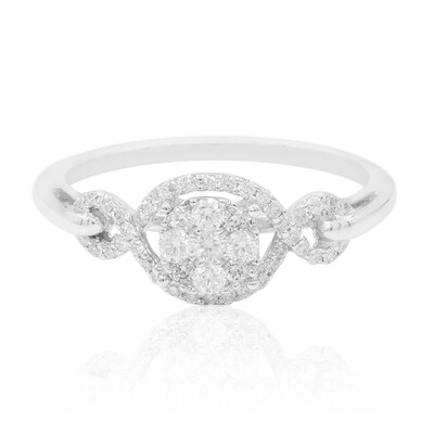 9K SI1 (G) Diamond Gold Ring (Annette)