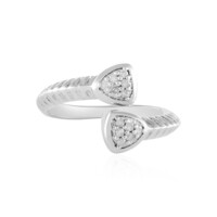 I2 (H) Diamond Silver Ring