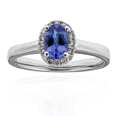 10K AAA Tanzanite Gold Ring