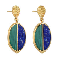 Lapis Lazuli Silver Earrings