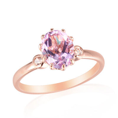 Rose de France Amethyst Silver Ring