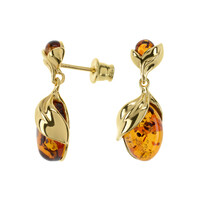 Baltic Amber Silver Earrings