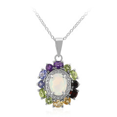 Welo Opal Silver Necklace