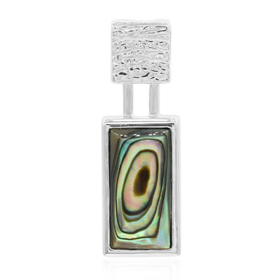 Abalone Shell Silver Pendant (MONOSONO COLLECTION)