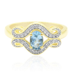 9K Santa Maria Africana Aquamarine Gold Ring