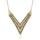 14K I2 Champagne Diamond Gold Necklace (de Melo)