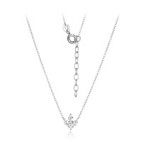 White Topaz Silver Necklace