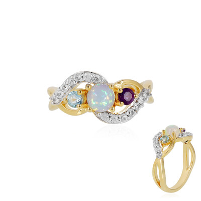 Welo Opal Silver Ring