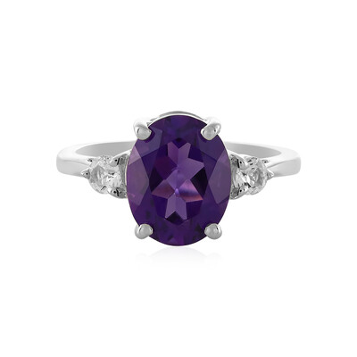 Siberian Amethyst Silver Ring