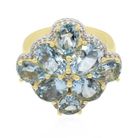 9K Medina Aquamarine Gold Ring