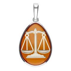 Baltic Amber Silver Pendant