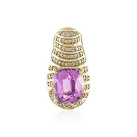 14K Patroke Kunzite Gold Pendant (de Melo)