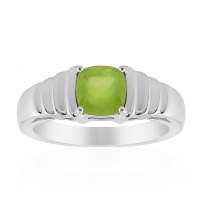 Brazilian Green Opal Silver Ring (Pallanova)