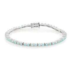 Blue Apatite Silver Bracelet